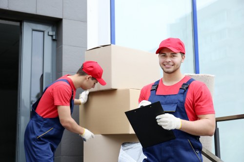 Packing and furniture handling during a house move