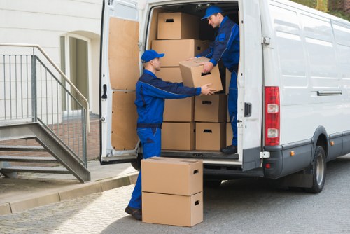 Local movers handling furniture and boxes in Strawberry Hill