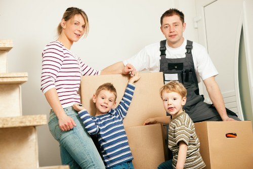 Packing boxes and furniture for a Strawberry Hill removals service
