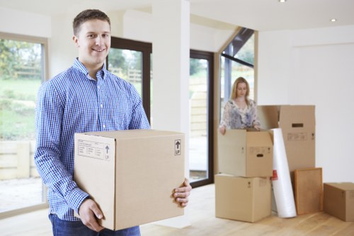 Furniture loading support for a Strawberry Hill man and van move
